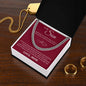 Cuban Link Chain - To My Son "I Love You"