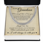 Cuban Link Chain - To My Grandson "Never Forget That I Love You"