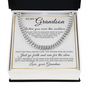 Cuban Link Chain - To My Grandson "You Either Win or Learn"