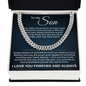 Cuban Link Chain - To My Son "Always Believe in Yourself"