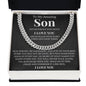Cuban Link Chain - To My Amazing Son