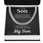 Cuban Link Chain - To My Son "I Adore You"