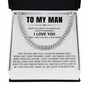 Cuban Link Chain - To My Man "I Love You"