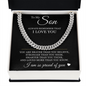 Cuban Link Chain - To My Son "Always Remember That I Love You"