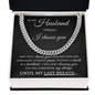 Cuban Link Chain - To My Husband "I Choose You"