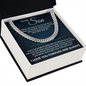 Cuban Link Chain - To My Son "Never Give Up"