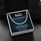 Cuban Link Chain - To My Son "I Love You So Much"