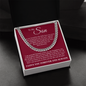 Cuban Link Chain - To My Son "Grateful Beyond Words"
