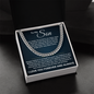 Cuban Link Chain - To My Son "Always Believe in Yourself"