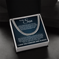 Cuban Link Chain - To My Son "Just Do Your Best"