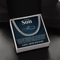 Cuban Link Chain - To Our Son "Believe In Yourself"