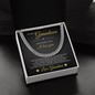 Cuban Link Chain - To My Grandson "I Love You"