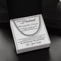 Cuban Link Chain - To My Husband "Never Forget That I Love You"
