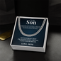 Cuban Link Chain - To My Son "I Love You So Much"
