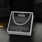 Cuban Link Chain - To My Son "Follow Your Dreams"