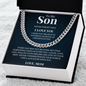 Cuban Link Chain - To My Son "I Believe In You"