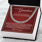 Cuban Link Chain - To My Grandson "Have Kindness In Your Heart"
