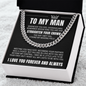 Cuban Link Chain - To My Man "I Found My Missing Piece"