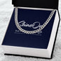 Cuban Link Chain, Stainless Steel and 14k Yellow Gold Over Stainless Steel