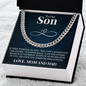 Cuban Link Chain - To Our Son "Believe In Yourself"