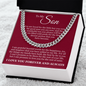 Cuban Link Chain - To My Son "Grateful Beyond Words"