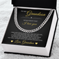 Cuban Link Chain - To My Grandson "I Love You"