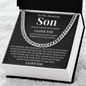Cuban Link Chain - To My Amazing Son