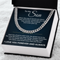 Cuban Link Chain - To My Son "Never Give Up"