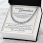 Cuban Link Chain - To My Grandson "You Either Win or Learn"
