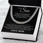 Cuban Link Chain - To My Son "I am So Proud of You"