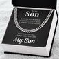 Cuban Link Chain - To My Son "I Adore You"