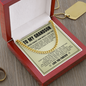 Cuban Link Chain - To My Grandson "Follow Your Dreams"