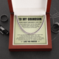 Cuban Link Chain - To My Grandson "Follow Your Dreams"