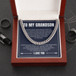 Cuban Link Chain - To My Grandson "Just Do Your Best"