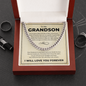 Cuban Link Chain - To My Grandon "Have Kindness In Your Heart"