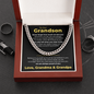 Cuban Link Chain - To My Dearest Grandson "Believe in Yourself"