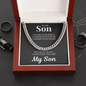 Cuban Link Chain - To My Son "I Adore You"
