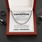 Cuban Link Chain - To My Grandson "Be Bold, Be Brave and Be Strong"