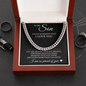 Cuban Link Chain - To My Son "Always Remember That I Love You"