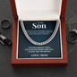Cuban Link Chain - To My Son "I Love You So Much"