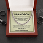 Cuban Link Chain - To My Grandson "You Can Do It"
