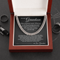 Cuban Link Chain - To My Grandson "Be Brave, Have Courage and Love Life"