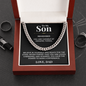 Cuban Link Chain - To My Son "Believe In Yourself"