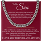 Cuban Link Chain - To My Son
