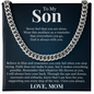 Cuban Link Chain - To My Son "God is Always With You"