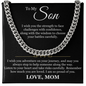 Cuban Link Chain - To My Son "I am So Proud of You"