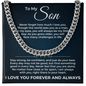 Cuban Link Chain - To My Son "Just Do Your Best"