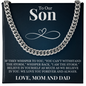 Cuban Link Chain - To Our Son "Believe In Yourself"