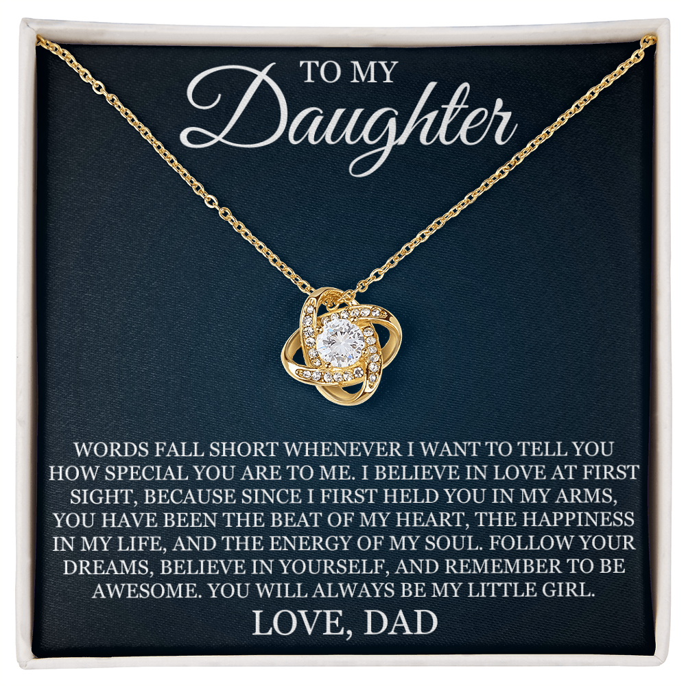 Love Knot Necklace - To My Daughter