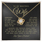 To My Beautiful Wife, Love Knot Necklace
